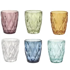 Viadurini Kitchen Gläser Set-Farbiges Glas Wassergläser Set 12 Stück Modernes Design - Timon