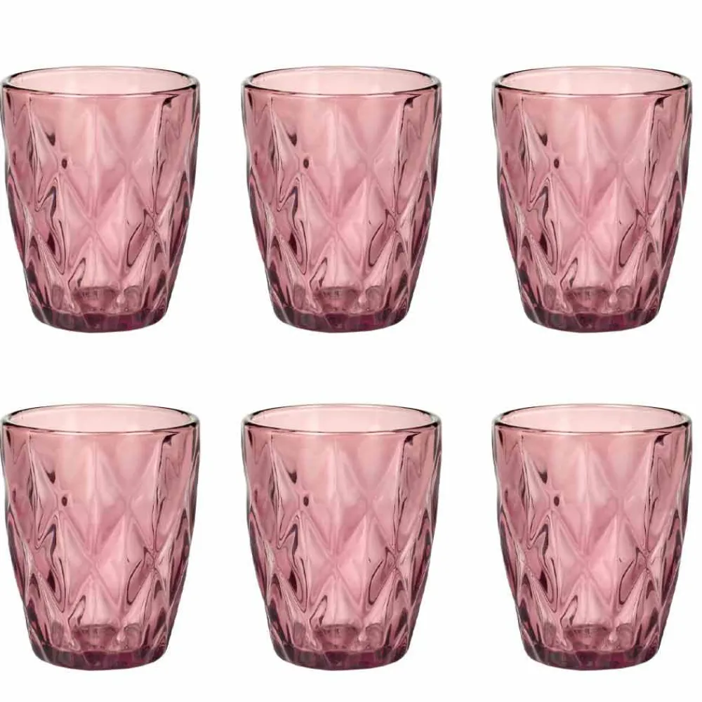 Viadurini Kitchen Gläser Set-Farbiges Glas Wassergläser Set 12 Stück Modernes Design - Timon