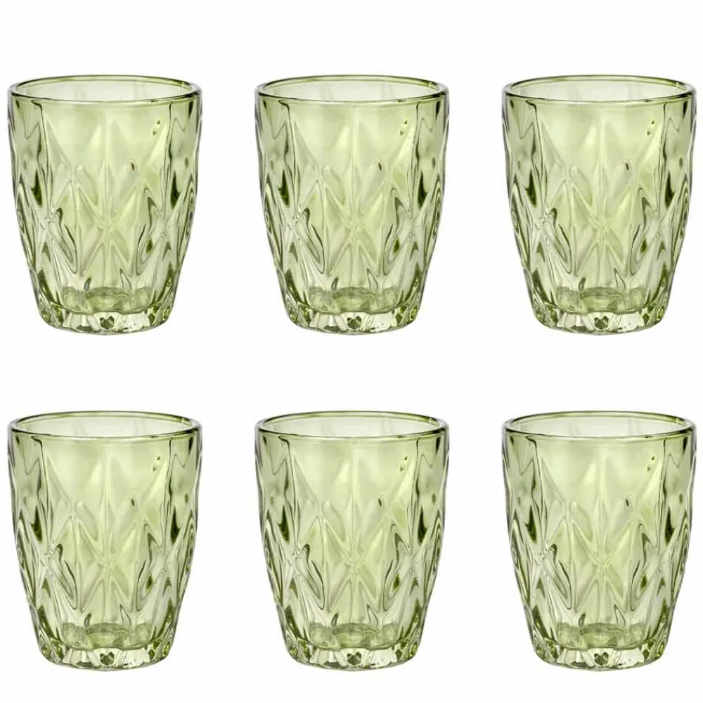 Viadurini Kitchen Gläser Set-Farbiges Glas Wassergläser Set 12 Stück Modernes Design - Timon