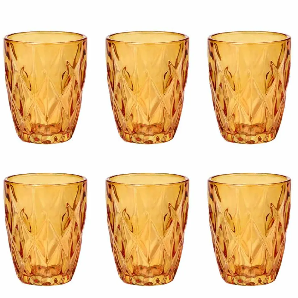 Viadurini Kitchen Gläser Set-Farbiges Glas Wassergläser Set 12 Stück Modernes Design - Timon