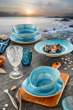 Viadurini Kitchen Gläser Set-Farbiges Glas Wassergläser Set 12 Stück Modernes Design - Timon