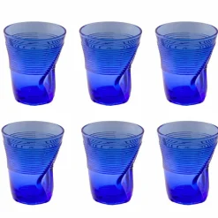 Viadurini Kitchen Gläser Set-Farbiges Glas Wassergläser Service 12 Stück Besonderes Design - Sarabi