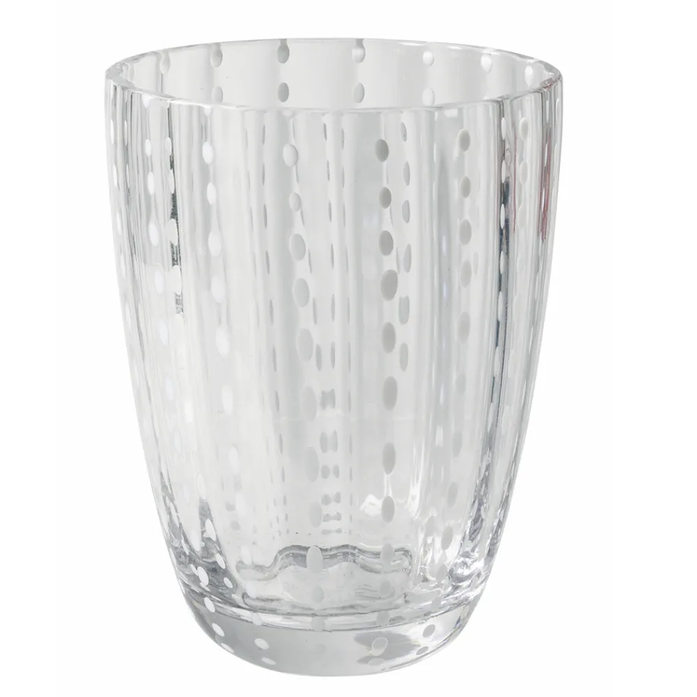 Viadurini Kitchen Gläser Set-Farbiges Glas Wassergläser Service mit Polka Dots 12 Stück - Botswana