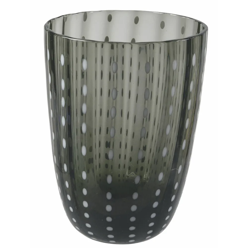 Viadurini Kitchen Gläser Set-Farbiges Glas Wassergläser Service mit Polka Dots 12 Stück - Botswana