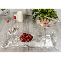 Viadurini Kitchen Küchenzubehör-Farbiges und recycelbares Plexiglas-Tablett 2 Größen 2 Stück - Gabrio