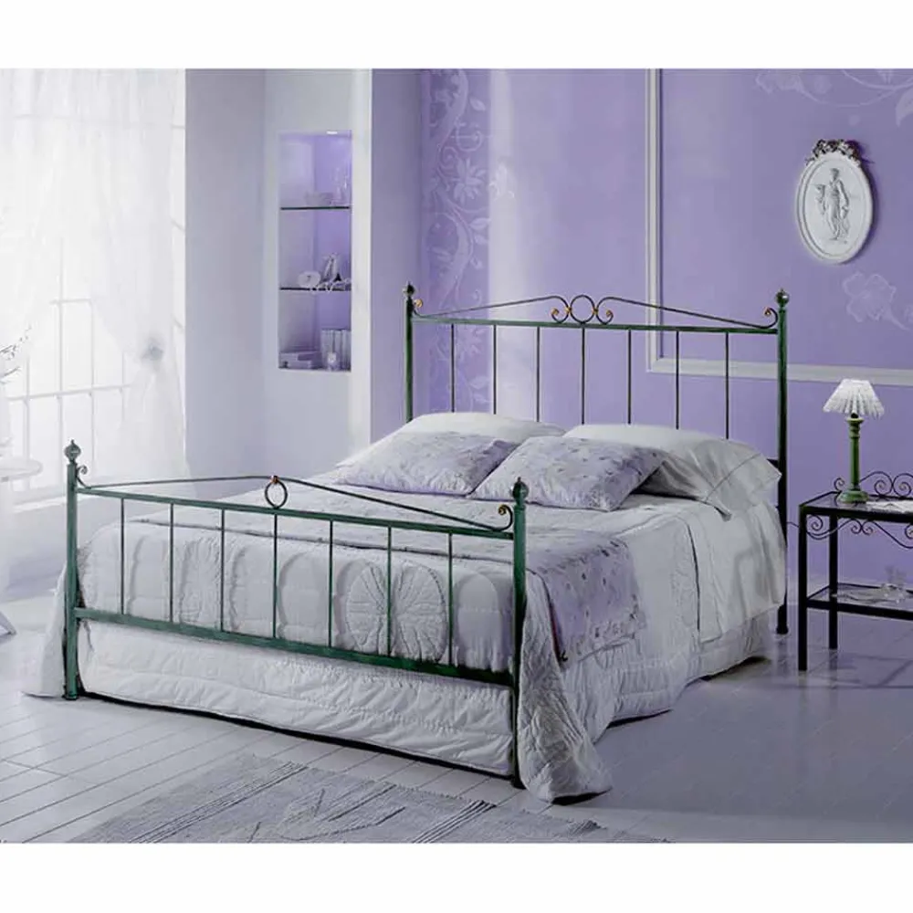 Viadurini Night Design Maßgeschneiderte Möbel|Schmiedeeisen Queen Size Bett-Fauno Jugend Queen Size Bett aus Schmiedeeisen in Design