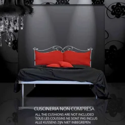 Viadurini Night Design Maßgeschneiderte Möbel|Schmiedeeisen Queen Size Bett-Febo Jugen Queen Size Bett aus Schmiedeeisen in Design