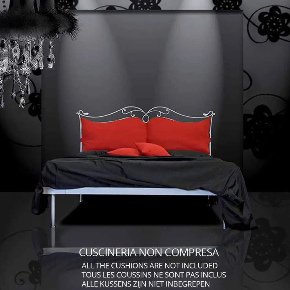 Viadurini Night Design Maßgeschneiderte Möbel|Schmiedeeisen Queen Size Bett-Febo Jugen Queen Size Bett aus Schmiedeeisen in Design