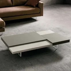 Viadurini Living Moderne Couchtische-Fenix Couchtisch mit transparenten Füßen Made in Italy - Justin