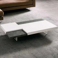 Viadurini Living Moderne Couchtische-Fenix Couchtisch mit transparenten Füßen Made in Italy - Justin