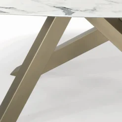 Viadurini Living Esstische-Fester Barrel-Tisch mit Laminatplatte, hergestellt in Italien – Settimmio