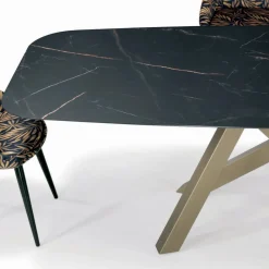 Viadurini Living Esstische-Fester Barrel-Tisch mit Laminatplatte, hergestellt in Italien – Settimmio