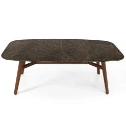 Viadurini Living Esstische-Fester Esstisch aus polierter Emperador-Keramik Made in Italy - North