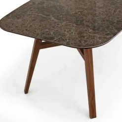 Viadurini Living Esstische-Fester Esstisch aus polierter Emperador-Keramik Made in Italy - North