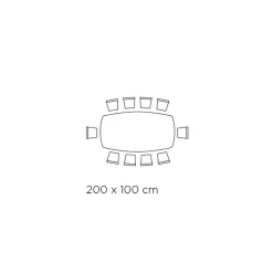 Viadurini Living Esstische-Fester Esstisch mit Fassplatte aus Keramik, hergestellt in Italien – Gläser