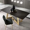 Viadurini Living Esstische-Fester Esstisch mit furnierter Holzplatte Made in Italy - Tecna
