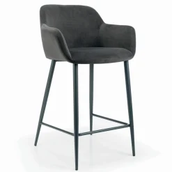 Viadurini Living Küchenhocker-Fester Hocker mit gepolstertem Sitz und Stahlgestell, hergestellt in Italien – Arona