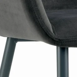 Viadurini Living Küchenhocker-Fester Hocker mit gepolstertem Sitz und Stahlgestell, hergestellt in Italien – Arona