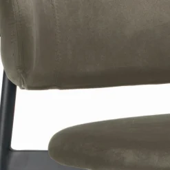 Viadurini Living Küchenhocker-Fester Hocker mit Sitz und Rückenlehne aus Samt, hergestellt in Italien – Cagliari