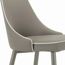 Viadurini Living Küchenhocker-Fester Hocker mit Stahlbeinen und gepolstertem Sitz, hergestellt in Italien – Genua