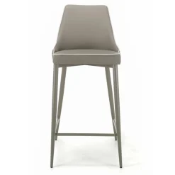 Viadurini Living Küchenhocker-Fester Hocker mit Stahlbeinen und gepolstertem Sitz, hergestellt in Italien – Genua