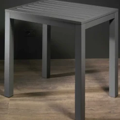 Viadurini in the Garden Gartentische Fest-Fester quadratischer Gartentisch aus Aluminium - Marker