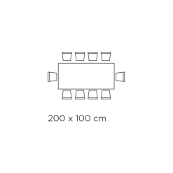 Viadurini Living Esstische-Fester rechteckiger Tisch aus extraklarem Glas und Esche, hergestellt in Italien – Norden