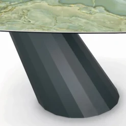 Viadurini Living Esstische-Fester Stahltisch und Keramikplatte, hergestellt in Italien – Hose