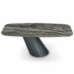 Viadurini Living Esstische-Fester Stahltisch und Keramikplatte, hergestellt in Italien – Hose