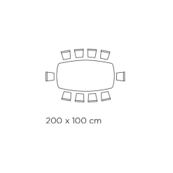 Viadurini Living Esstische-Fester Tisch aus polierter Amazonit-Keramik, hergestellt in Italien – Grotta