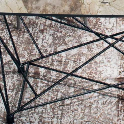 Viadurini Living Esstische-Fester Tisch mit fassförmiger Keramikplatte und Stahlgestell, hergestellt in Italien – Ezzellino