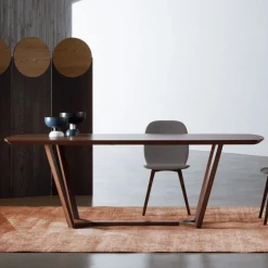 Viadurini Living Esstische Nach Mass|Esstische-Fester Tisch mit geformter Platte und Holzsockel, hergestellt in Italien – Digory