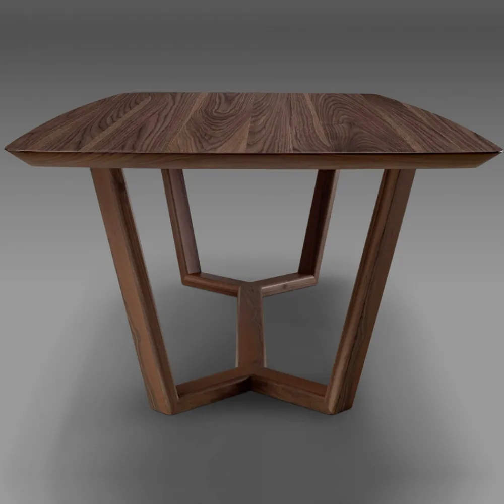 Viadurini Living Esstische Nach Mass|Esstische-Fester Tisch mit geformter Platte und Holzsockel, hergestellt in Italien – Digory