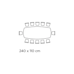 Viadurini Living Esstische-Fester Tisch mit polierter silberner Onyx-Keramikplatte, hergestellt in Italien – Grotta