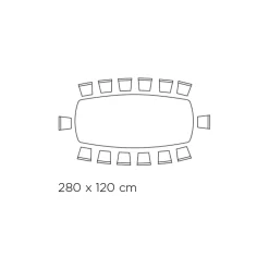 Viadurini Living Esstische-Fester Tisch mit polierter silberner Onyx-Keramikplatte, hergestellt in Italien – Grotta