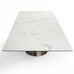 Viadurini Living Esstische-Fester Tisch mit Stahlgestell und Keramikplatte, hergestellt in Italien – Hose