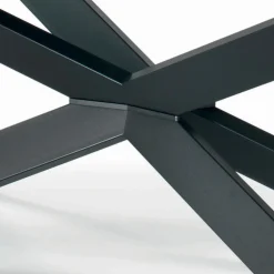 Viadurini Living Esstische-Fester Tisch mit umgekehrter Kante aus extraklarem Glas und Stahl, hergestellt in Italien – Grotta