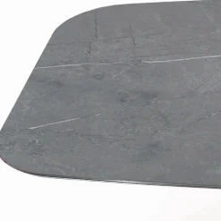 Viadurini Living Esstische-Fester tonnenförmiger Tisch mit Laminat- und Stahlplatte, hergestellt in Italien – Grotta