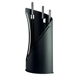 Viadurini Fire Design Kaminbesteck-Fester Werkzeughalter mit 3 in Italien hergestellten Kaminbestecken – Turban