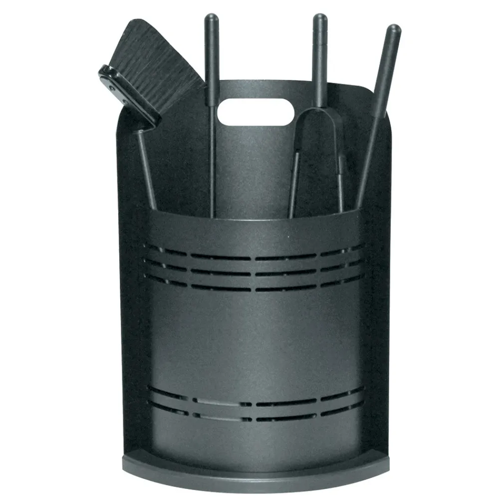 Viadurini Fire Design Kaminbesteck-Fester Werkzeughalter mit 4 Werkzeugen für den Kamin, hergestellt in Italien – Bonsai