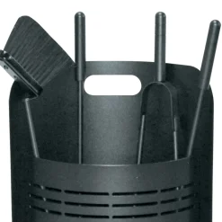 Viadurini Fire Design Kaminbesteck-Fester Werkzeughalter mit 4 Werkzeugen für den Kamin, hergestellt in Italien – Bonsai