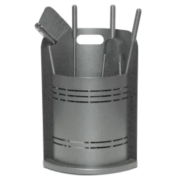 Viadurini Fire Design Kaminbesteck-Fester Werkzeughalter mit 4 Werkzeugen für den Kamin, hergestellt in Italien – Bonsai