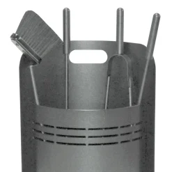 Viadurini Fire Design Kaminbesteck-Fester Werkzeughalter mit 4 Werkzeugen für den Kamin, hergestellt in Italien – Bonsai