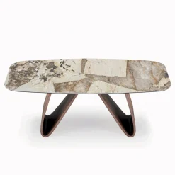 Viadurini Living Esstische-Fester Wohnzimmertisch mit Holzgestell, hergestellt in Italien – Equatore