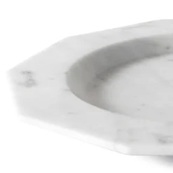Viadurini Decor Geschirr Teller-Flacher Teller aus satiniertem Marmor Verschiedene Ausführungen Italienisches Luxusdesign - Rhodium