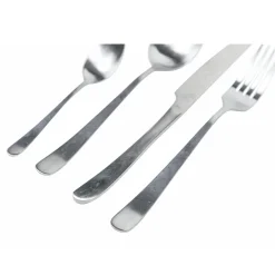 Viadurini Kitchen Besteck Set-Flaches abgerundetes Design Stahlbesteck 24 teilig - Shiatzu