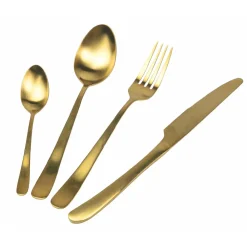 Viadurini Kitchen Besteck Set-Flaches abgerundetes Design Stahlbesteck 24 teilig - Shiatzu