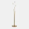 Il Fanale Designer Stehlampen-3-flammige Stehlampe aus Messing und Glas Modernes elegantes Design - Typha von