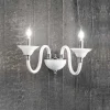 Viadurini Lighting Klassische Wandleuchten-2-flammige Wandlampe im klassischen italienischen Stil aus handwerklichem Glas - Mindful