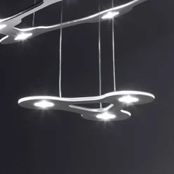 Viadurini Lighting Moderne Kronleuchter-9-flammiger LED-Kronleuchter aus fein lackiertem Aluminium Made in Italy - Flash